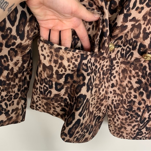 NWT Lioness Palermo Leopard Print Blazer Size Small - Picture 8 of 14